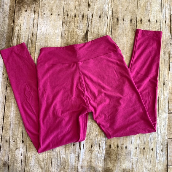Pink Lularoe pink leggings - Picture 5 of 5